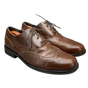 Dexter Brown Wingtip Oxford Rubber Sole Comfort Dress Shoe Men 12